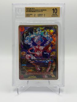 One Piece English OP17 Monkey D Luffy SP Alt Art ST31-004 BGS 10