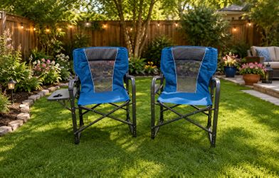 Brand new patio camping chairs set