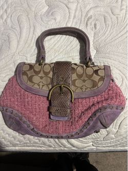 Coach Limited Edition Signature Suede Soho Handbag