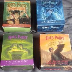 Harry Potter audio book Compact Disc sets 4-7. 