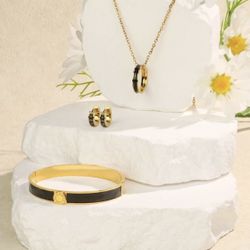 18K Gold Plated Stainless Steel Jewelry Set