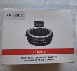 Ykeasu EF-EOS M Auto Focus Lens Mount Adapter for Canon EF/EF-S to EOS M NEW