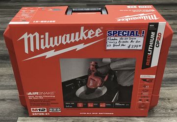 Milwaukee M12 12V Drain Cleaning AirSnake Air Gun Kit Brand New 