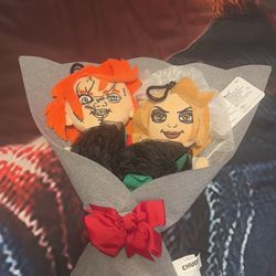 Chucky and Tiffany Black Flower Bouquet