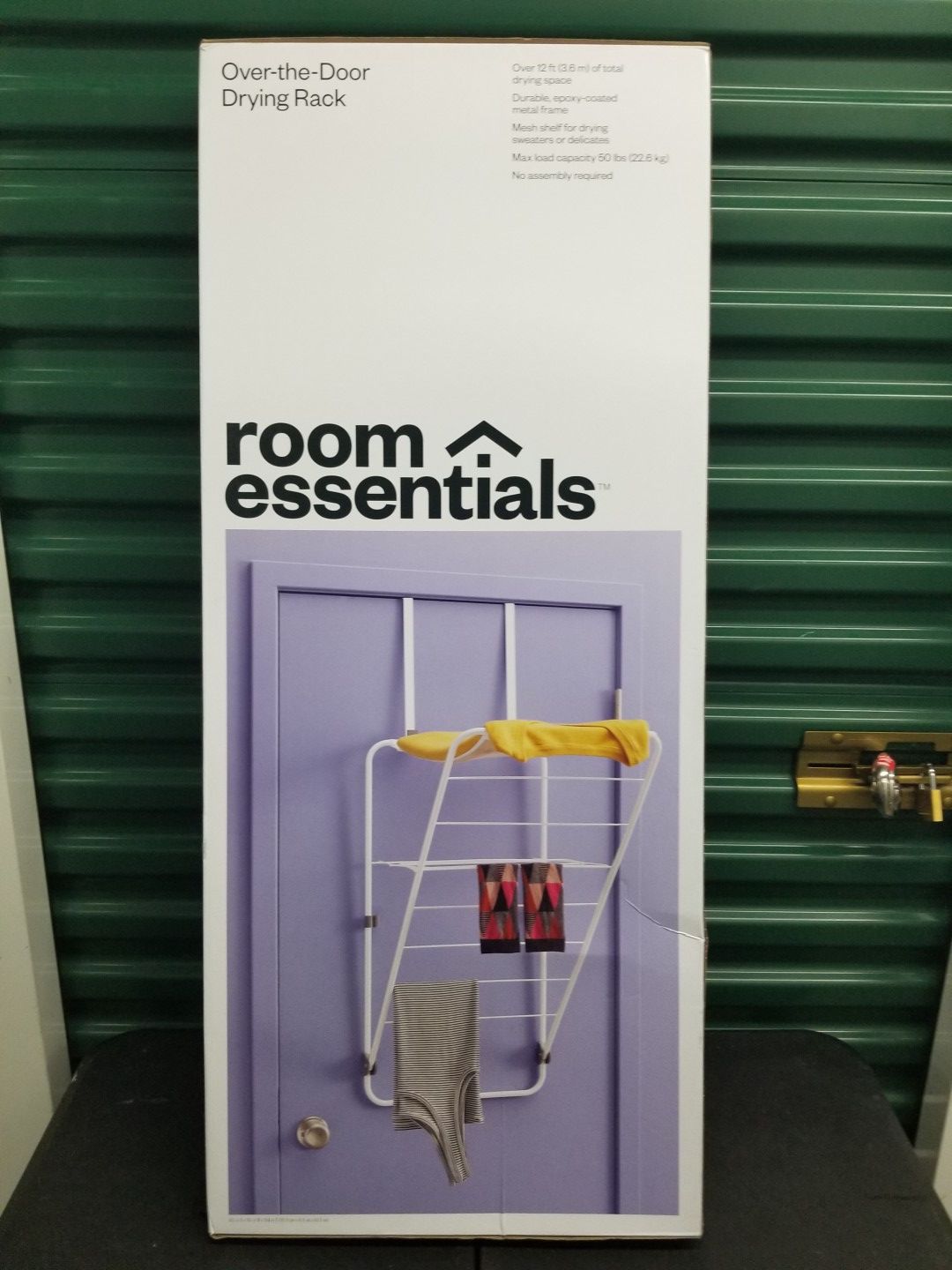 Room essentials over door drying rack