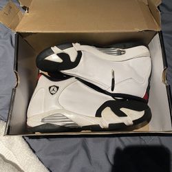 2 Used Jordan’s Shoes/ Jordan 14 Retro Black And White/ Jordan True Flight 'Black Red Grey'