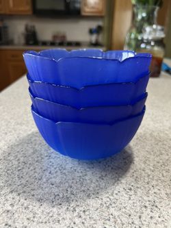 Blue Floral Bowls