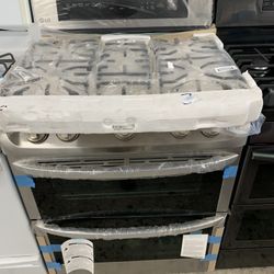 LG 30” Gas Stove In Stainless Steel New Open Box With Double Oven