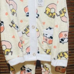 Cow Print Pajama Set L/XL