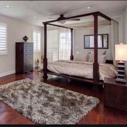 Item Dashboard Custom 4 Piece Bedroom Set Canopy (tv armoire With Drawers Not In Photo But Included) $5,800