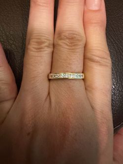 925 sterling silver ring gold plated (NEW)