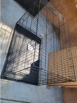Brand New In Box! Not A Returned Item! 48" Xxl'xxxl Up To 125lbs Dog Crate 2 Doors & Tray Pet Cage Jauls De Mascota 