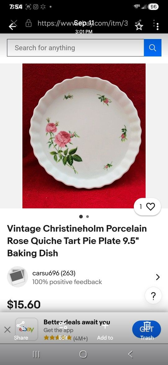 Vintage Pie Plate