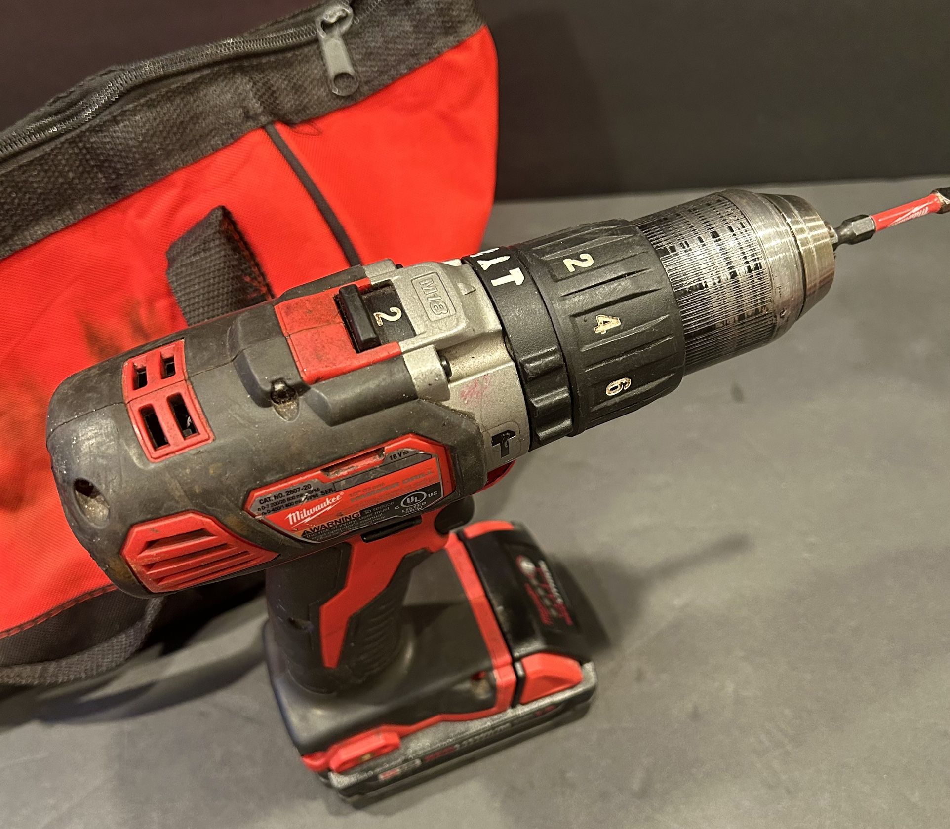 MILWAUKEE HAMMER DRILL/Driver With Good Battery No Issues Guaranteed