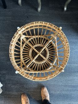 Wooden Blanket Basket