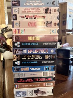 John Wayne VHS Collection ā 15 Tapes