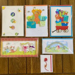 Handcrafted 3D Birthday Cards with Envelopes