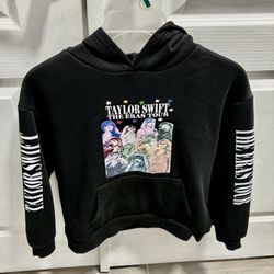 Taylor Swift, the era tour, black sweatshirt kid sz 12