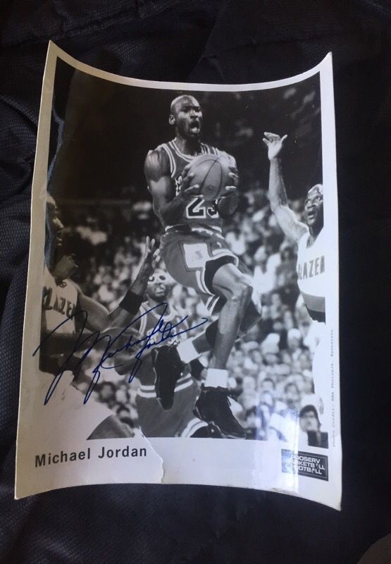 Michael Jordan autographed picture