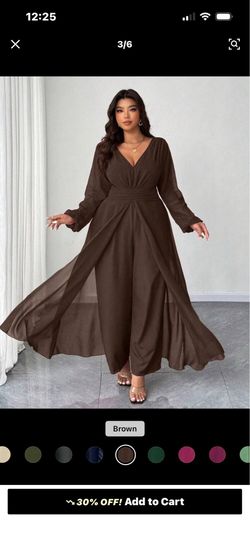 Brown elegant jumper