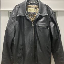 M.Julian Collection Black Leather Jacket Men’s Size XL