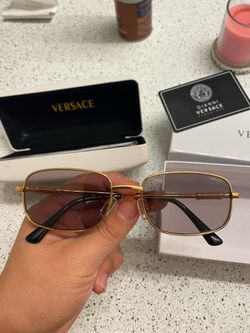 Versace Gold Frame Sunglasses