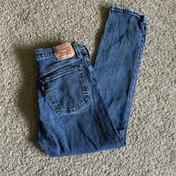 Men’s 501 S Skinny Levi Jeans, W31 L30, 6 Button Fly, Used