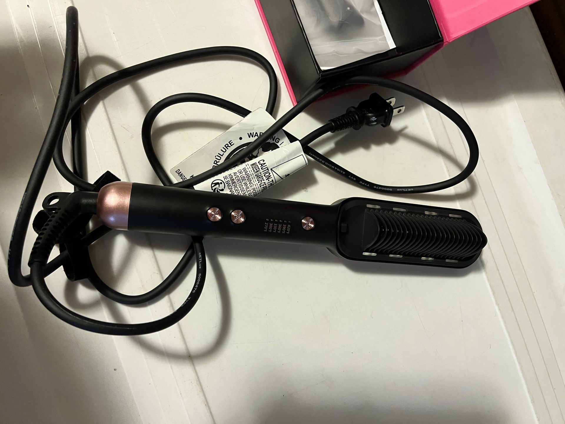 Wavytalk Hair Straightener Brush, Ionic Hair Straightening Brush 