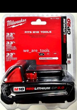 Milwaukee new 2ah battery M18