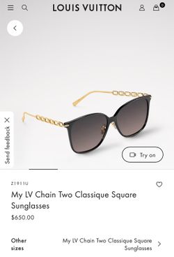 Louis Vuitton My LV Chain Two Classique Square Sunglasses
