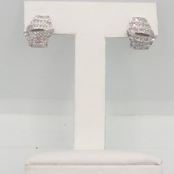 14k Gold 3/4cte Diamond Earrings 