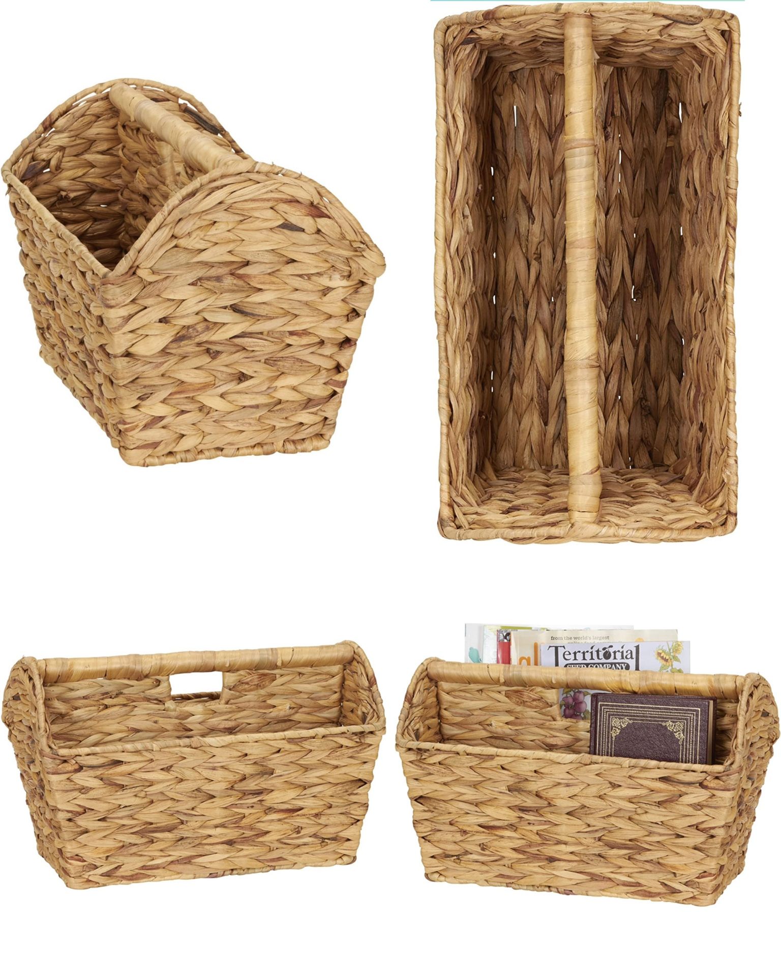 $35 Wicker Magazine Rack - Natural