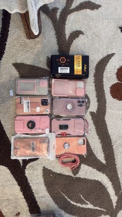 Iphone 13 Pro Max Case pink 8pcs