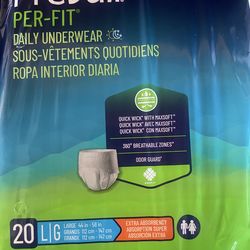 Large prevail per-fit adult diapers many available!