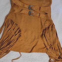 Suede Fringe Dress