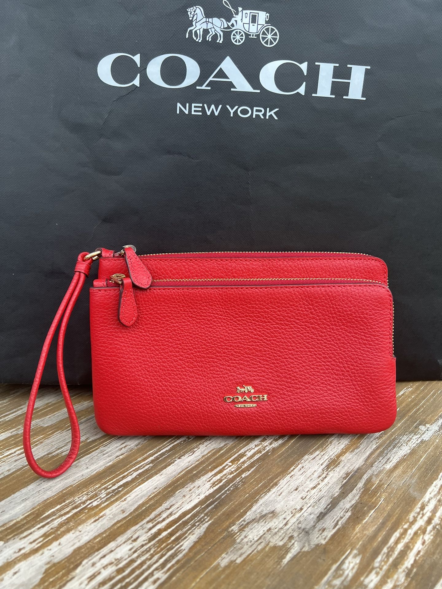 Coach Double Zip Wallet