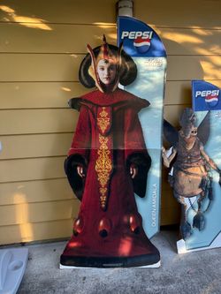 Star Wars episode 1 cardboard cutout advertisement
