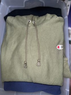 Green & Pink Champion Reverse Weave Pullover Hoodie