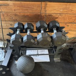 Ignite Rubber Dumbbells 20 Lb & 30 Lb