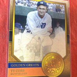 Ty Cobb 2012 Topps Golden Greats “Cooperstown Preview” Card