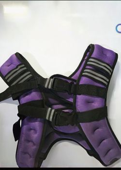 8 LB. Weighted Vest – Purple – New – Walking / Beginner Fitness