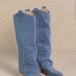 DENIM PAMELA BOOTS 