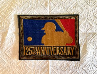 MLB 125th Anniversary Vintage Embroidered Patch 
