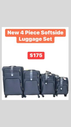 New 4 Piece Softside Luggage Set