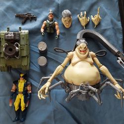 Marvel Legends Mojo, Bone Crusher Baf, And Wolverine 