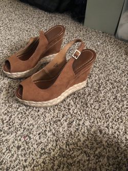 Suede wedge Sandals - size 4.5