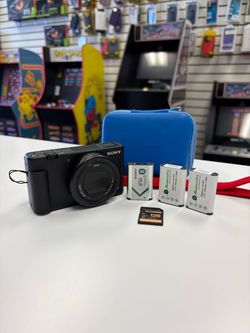 Sony ZV-1 4K Digital Camera w/ 3 Batteries, Case and 128GB SDXC Memory Card