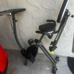 Wirk Exercise Bike With Desk And Resistance Bands