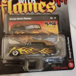 2016 Johnny Lightning STREET FREAKS George Barris Phaeton Black With Flames