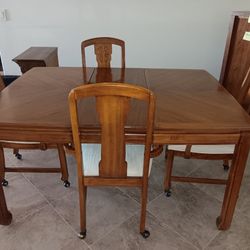 Vintage Mcm Dinning Table And Chairs 